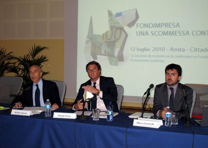 Da sinistra Michele Lignola, Giorgio Fossa, Marco Lorenzetti