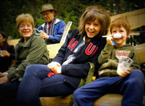 Lisdey Stirling nel Bosco del Peuterey