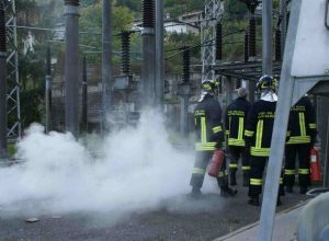L'intervento alla centralina di Signayes