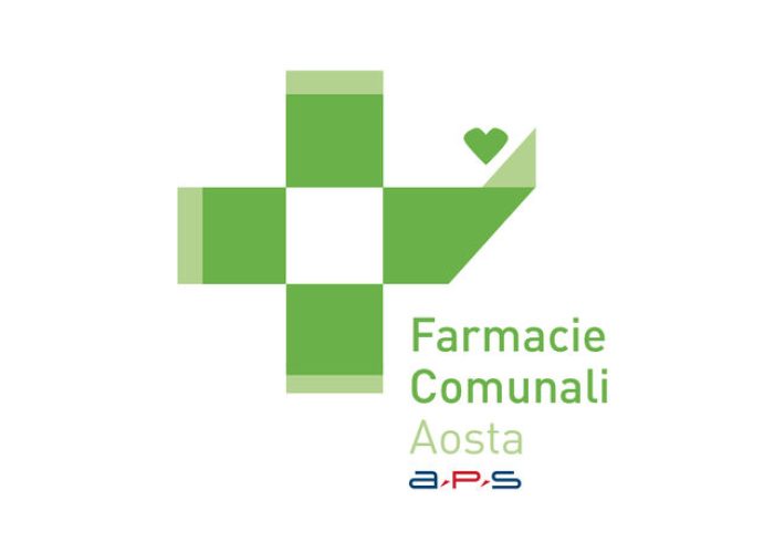 Nuovo logo farmacie Aosta (grafica Raffaella Santamaria)