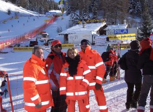 Lucia Chenal con Alberto Tomba