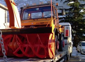 Il camion partito per le Marche