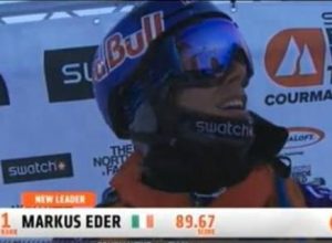 Markus Eder, vincitore dell'unica tappa italiana del Freeride Wolrd Tour