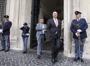Pierluigi Marquis a Palazzo Chigi - Foto Ansa
