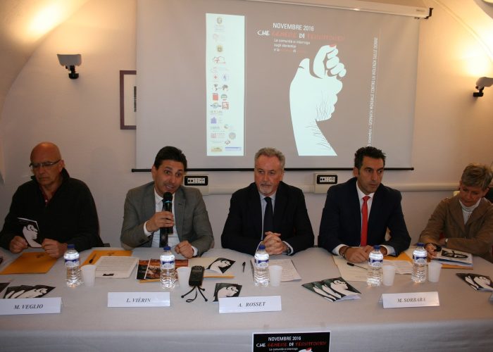 Massimo Veglio, Laurent Viérin, Andrea Rosset, Marco Sorbara e Patrizia Scaglia