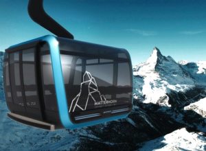 Il rendering della funivia della Zermatt Bergbahnen AG