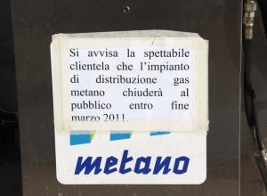 Il distribure di metano della Svap