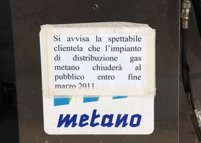 Il distribure di metano della Svap