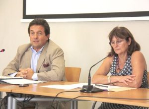 L'assessore Mauro Baccega con il dirigente Manuela Tosi