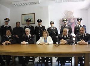 La squadra dei Carabinieri insieme al procuratore capo Marilinda Mineccia