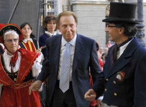 Mike ad Aosta in occasione della consegna dell'onoreficenza "Ami de la Vallée d'Aoste"