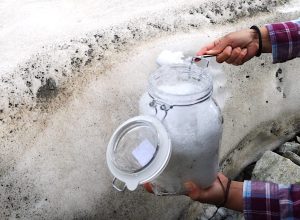 Il monitoraggio delle nevi residue fatto dalla Cooperativa Erica