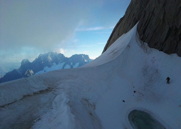 Il luogo dell'incidente dei 4 preti alpinisti