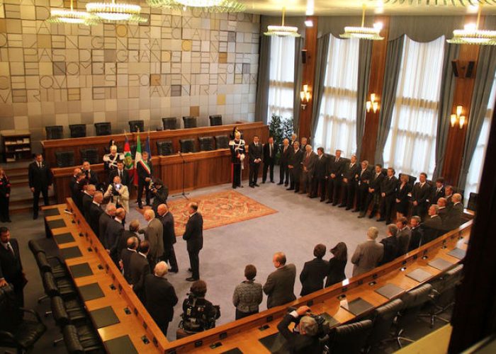 Giorgio Napolitano in Consiglio regionale