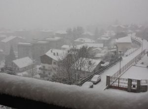 Neve ad Aosta 27-12-2014
