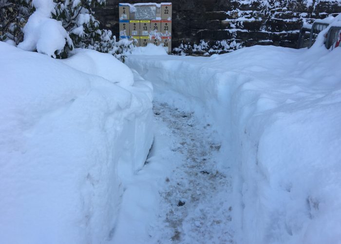 Aosta e la neve 12 dicembre