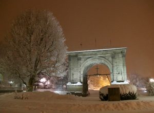 Nevicata ad Aosta del 12 gennaio 2017