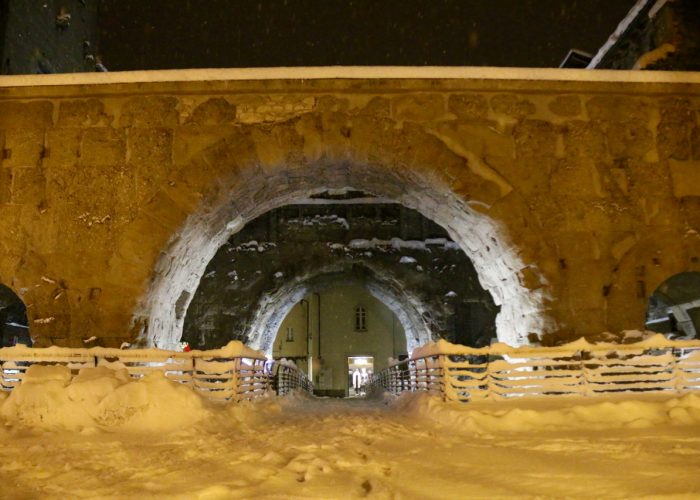 Nevicata ad Aosta del 12 gennaio 2017