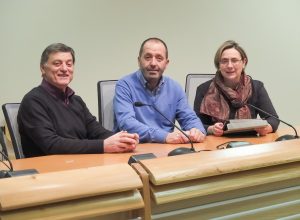 Nuova segretaria Cgil, da sx Antonio Fuggetta, Domenico Falcomatà e Vilma Gaillard
