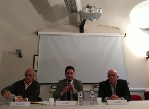 Da sx Massimo Veglio, Laurent VIérin e Roberto Orsi
