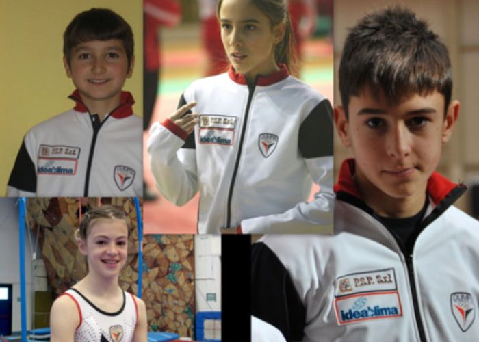I quattro giovani Campioni dell'Olimpia