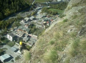 Disgaggio parete Monte La Saxe