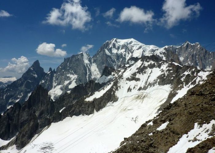 Il versante Sud del Monte Bianco