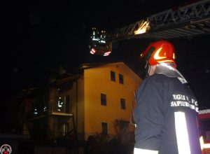 L'intervento dei Vigili del Fuoco