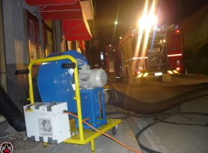 L'intervento dei Vigili del Fuoco