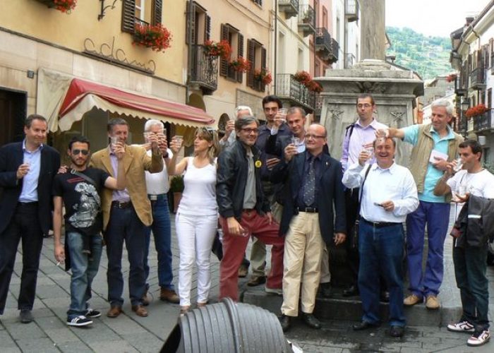 Festeggiamenti in Place des Franchises