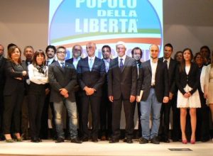 I candidati della lista del Pdl a Saint Vincent