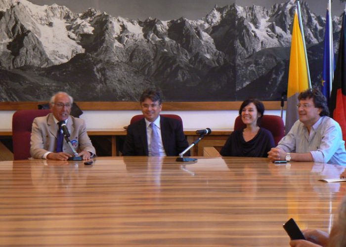 La conferenza stampa di presentazione del progetto relativo al museo Duca Degli Abruzzi