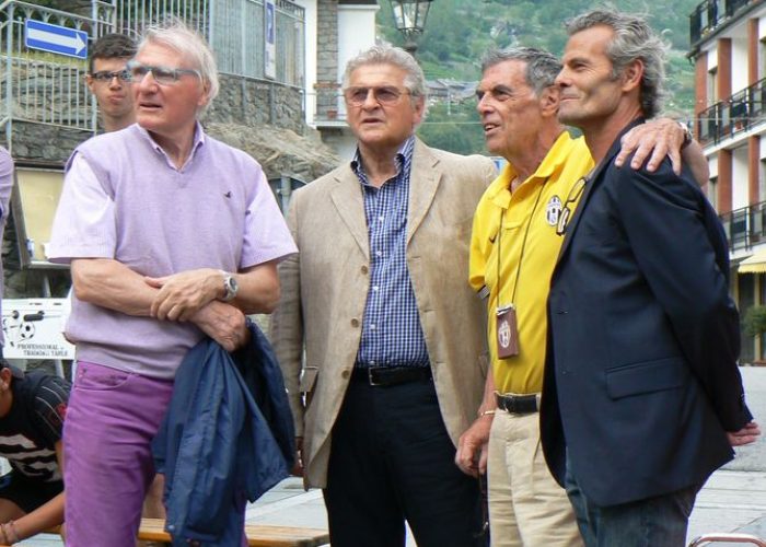 Roberto Tavola, Gianfranco Leoncini, Bruno Mazzia al ritiro della Juventus