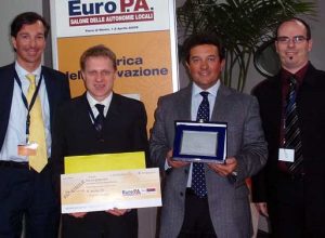 Da sx Amedeo Garelli (Inva), Roberto Gens (Sic – Aosta), Mauro Baccega e Andrea Sapinet del Sic