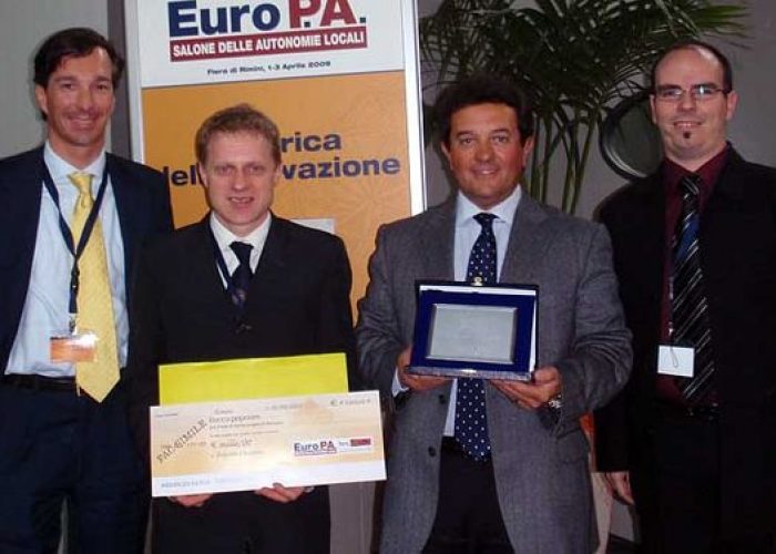 Da sx Amedeo Garelli (Inva), Roberto Gens (Sic – Aosta), Mauro Baccega e Andrea Sapinet del Sic