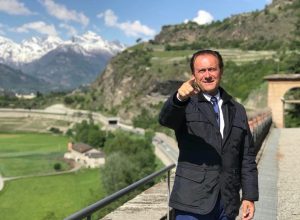 Il conduttore Livio Leonardi in Valle d'Aosta