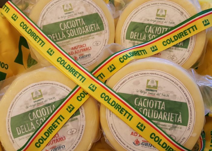 caciotte di solidarietà Coldiretti