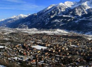 Veduta panoramica di Aosta