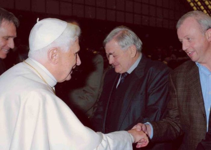 Benedetto XVI nel 2008 ha ricevuto gli amministratori di Introd