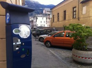 Un parchimetro ad Aosta