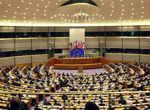 L'aula del Parlamento europeo