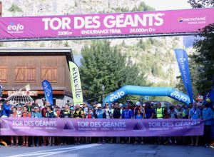 Immagine di archivio - Partenza Tor des Géants 2017