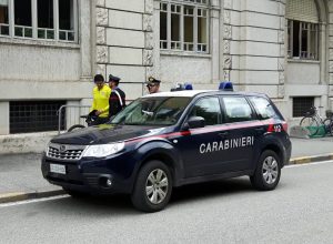 L'arrestato all'arrivo in Tribunale per la "direttissima".