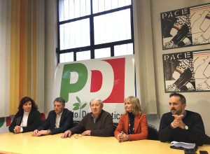 Conferenza stampa del Pd