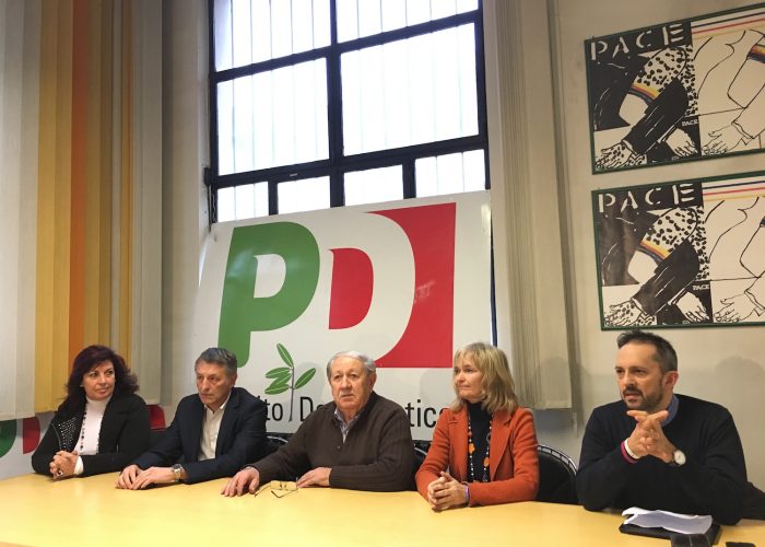 Conferenza stampa del Pd