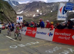 Pellizzotti e Karpets al colle del Gran san Bernardo