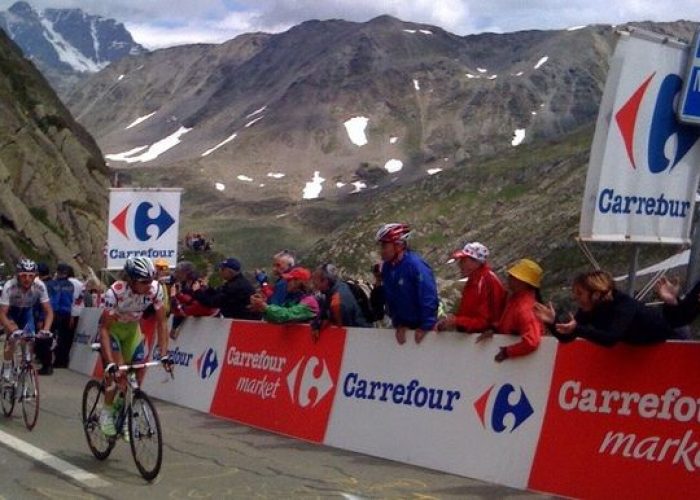 Pellizzotti primo a scollinare al Gran S. Bernardo