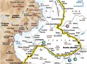 Il percorso della tappa Martigny - Bourg-Saint-Maurice