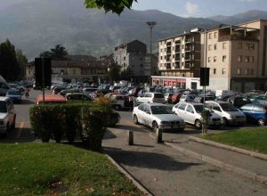 Piazza Plouves ad Aosta