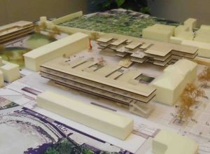 Il plastico del campus universitario della Testafochi